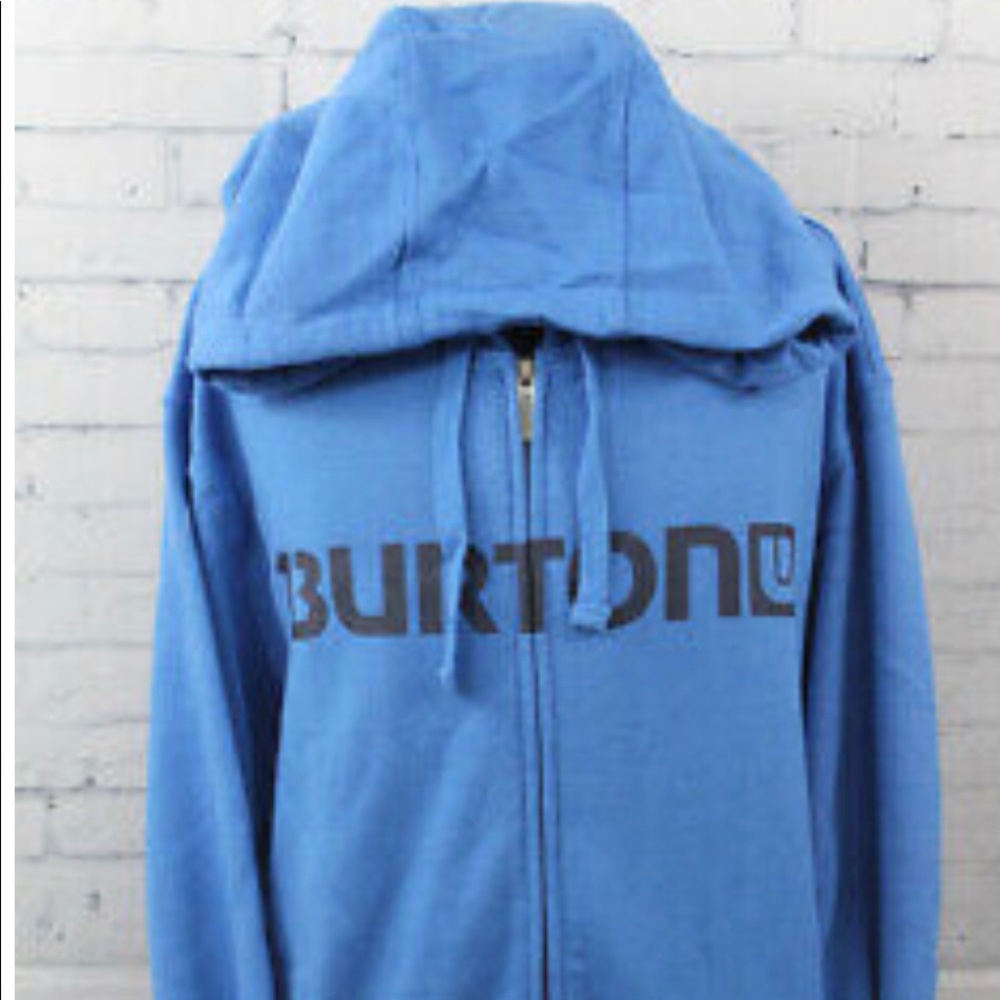 Mens Burton Horizontal Logo Fullzip Hoodie sz L